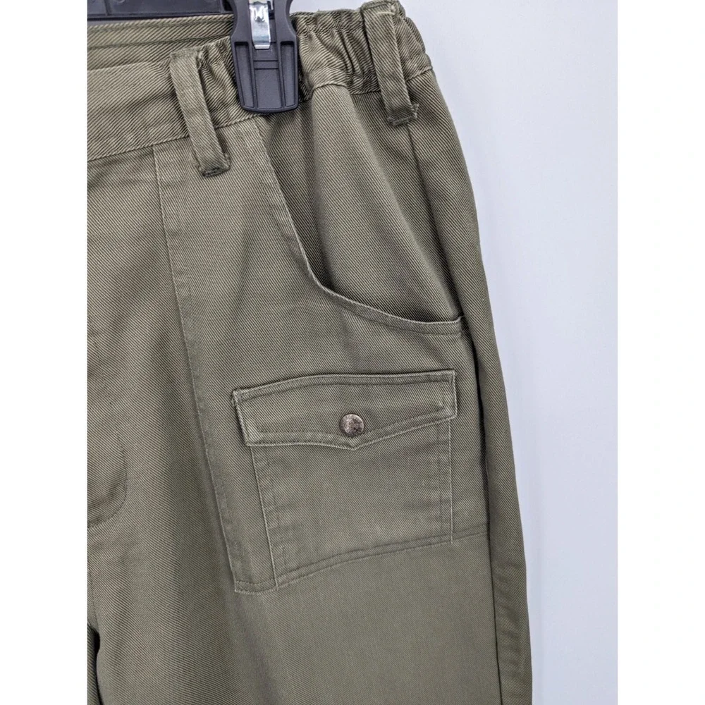 Vtg Boy Scouts of America Cargo Pants Men's 36 x 28, Green 6 Pocket Elastic